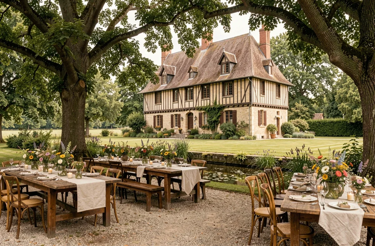 L'Ermitage du Bois Joli à Quaedypre, domaine de réception flamand entouré de verdure